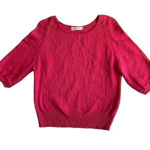 Rosanna Vintage Pink 90's Knit 3/4 sleeve Sweater sz L